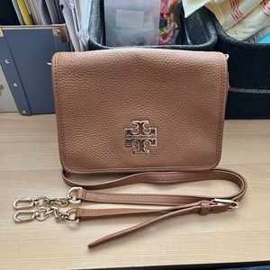 Tory Burch Britten Combo Crossbody in Bark 209